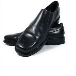 Rockport Men's Black Leather Slip On Loafers